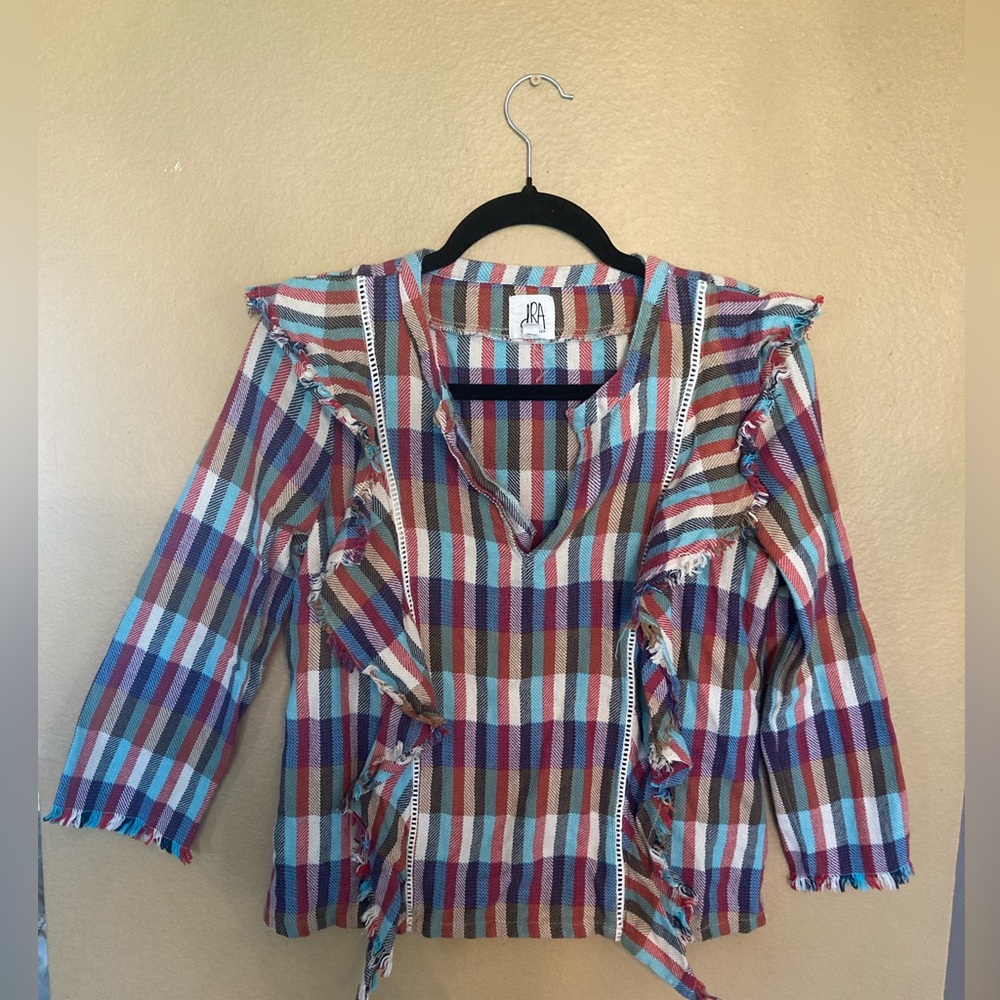 Anthropologie Colorful Striped Blouse